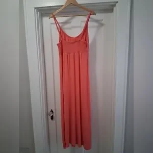 Old Navy | Dresses | Old Navy Jersey Knit Coral Maxi Dress Soft Stretchy Empire  Waist Size Large | Poshmark